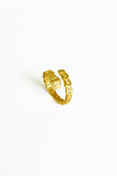 White Stone Silver Snake Ring, adjustable snake ring